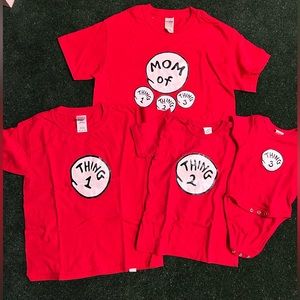 Mom T-shirt / Thing 1 / Thing 2 / Thing 3